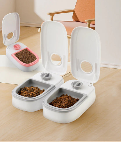 Pet Automatic Timing Feeder Detachable Auto Dog Dry Food Dispenser