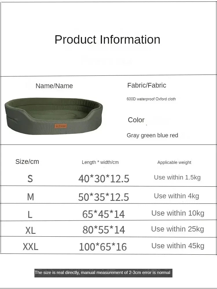 Orthopedic Dog Bed for Large Breeds