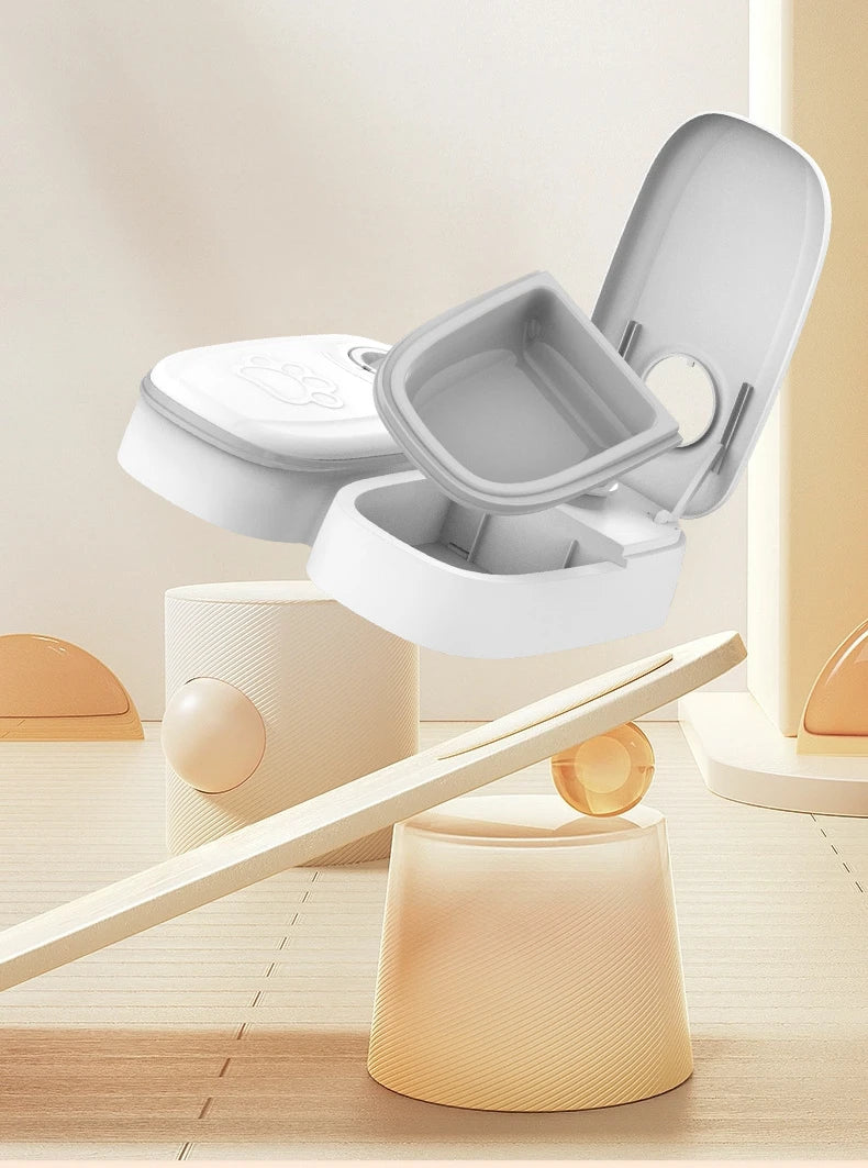 Pet Automatic Timing Feeder Detachable Auto Dog Dry Food Dispenser