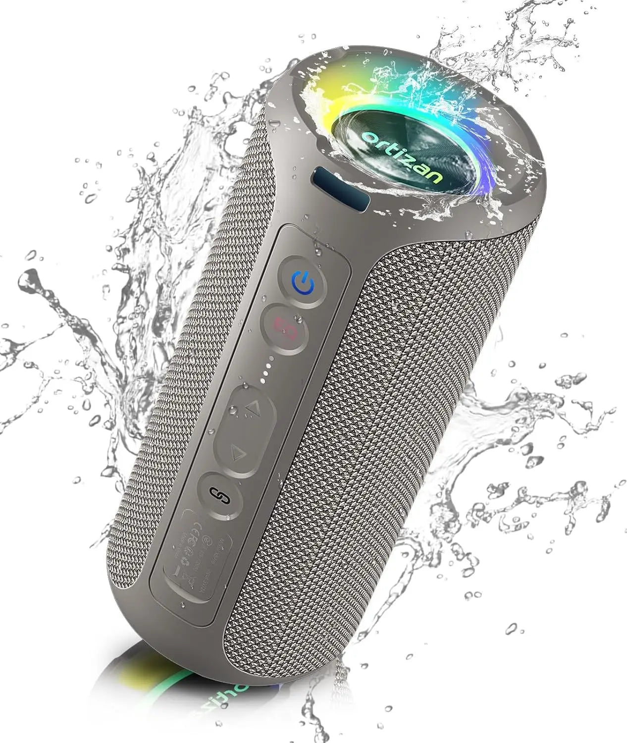 Ortizan Bluetooth Speakers 40W Enhanced Bass Portable 30Hrs IP7 Waterproof