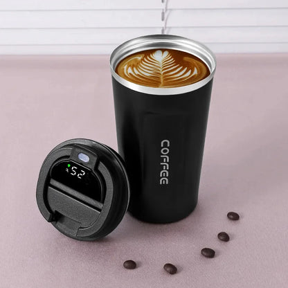 450ml Thermos Bottle Smart Display Temperature 316 Stainless Steel Vacuum Cup Office Coffee