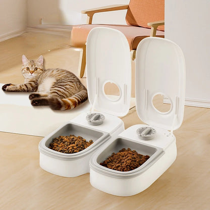 Pet Automatic Timing Feeder Detachable Auto Dog Dry Food Dispenser