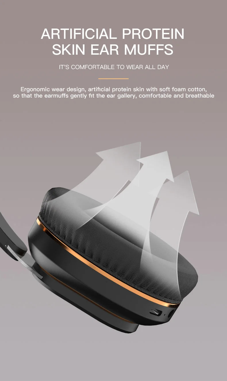 H7/H3 Bluetooth Headphone Wireless Headset with Mic USB Adaptor Headset Stereo Foldable Bass