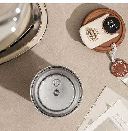 450ml Thermos Bottle Smart Display Temperature 316 Stainless Steel Vacuum Cup Office Coffee