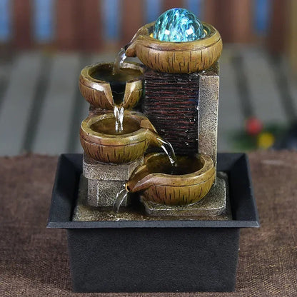Desktop Water Fountain Portable Tabletop Waterfall