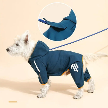 Dog Waterproof Hooded Raincoats For Small Medium Dogs