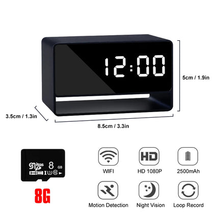 Alarm Clock Mini Camera 1080P
