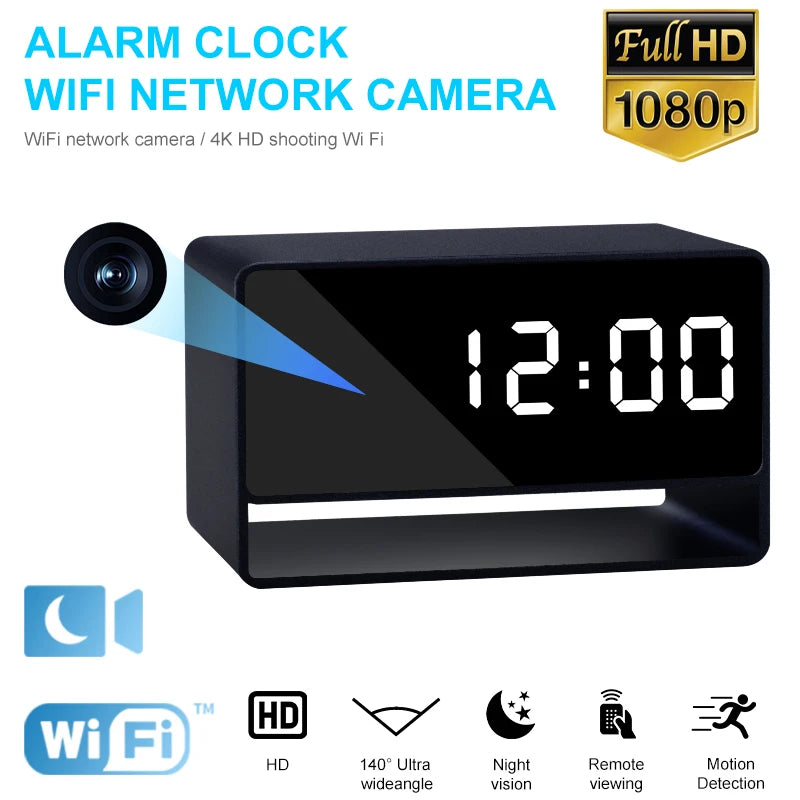 Alarm Clock Mini Camera 1080P