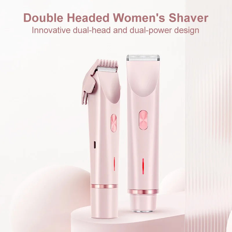 VELIANA – RASURADORA ELÉCTRICA PARA MUJER 2 EN 1 DE DOBLE CABEZAL