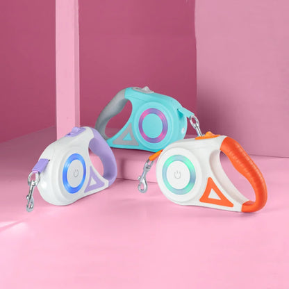 5M Automatic Retractable Dog Leash with Led Flashlight