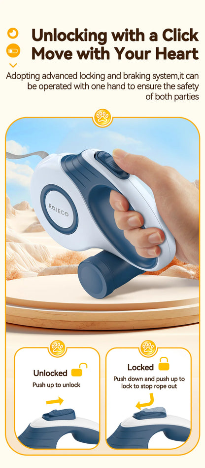 ROJECO 3M/5M Automatic Retractable Dog Leash