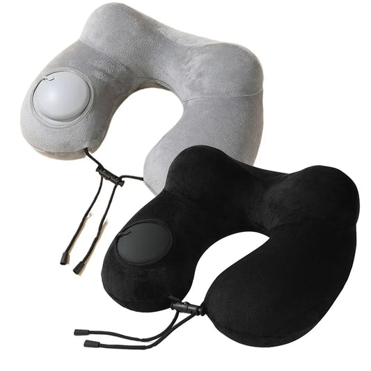Portable Neck Pillow Press And Inflate