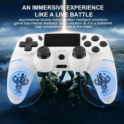 GAMINJA Wireless Gamepad With 6-axis Gyroscope For PS4, PS3, PC