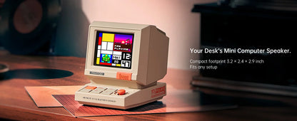 Divoom Portable MiniToo Retro Bluetooth Speaker Pixel Display Music Box