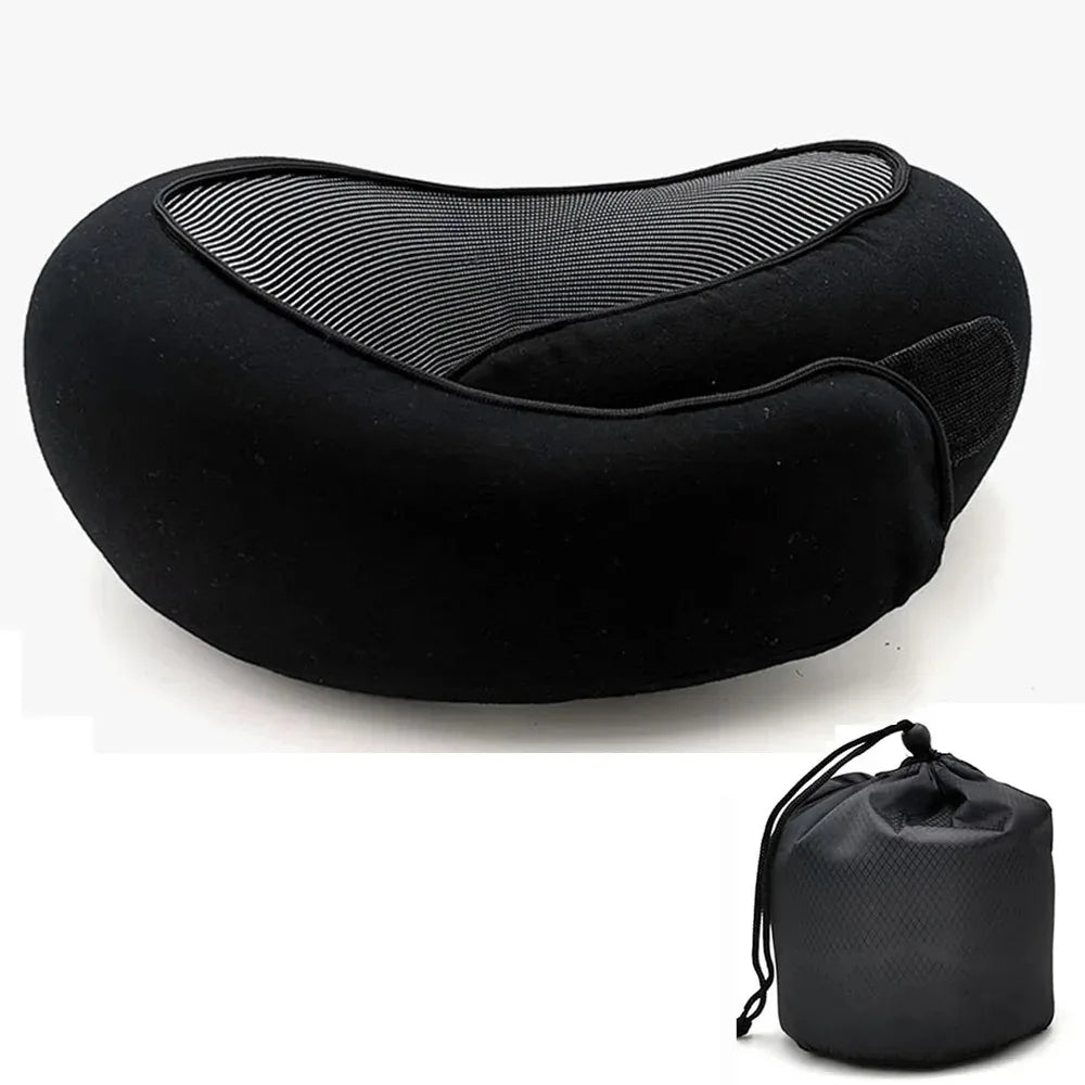 Almohada de Viaje en U de Memory Foam Ajustable