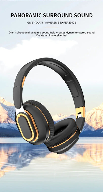 H7/H3 Bluetooth Headphone Wireless Headset with Mic USB Adaptor Headset Stereo Foldable Bass