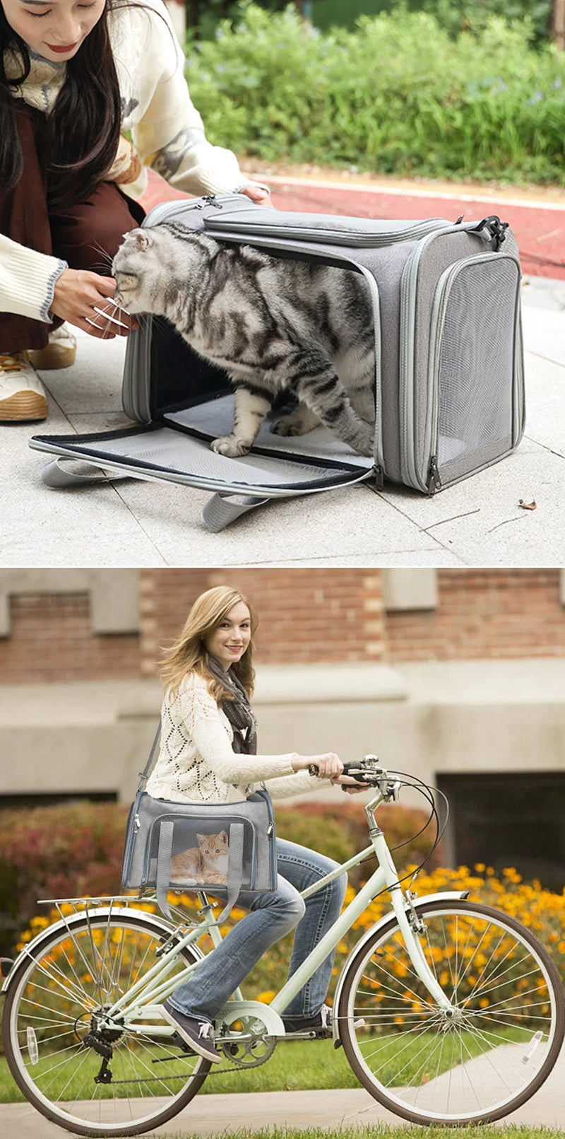 Portable Dog Cat Carrier Bag