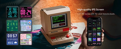 Divoom Portable MiniToo Retro Bluetooth Speaker Pixel Display Music Box