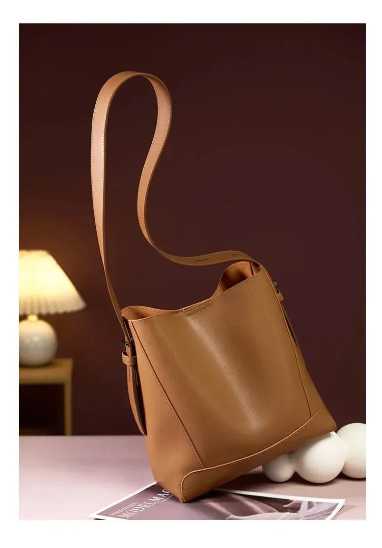 ELVIRA – BOLSO TIPO BOLSO SEAU DE LUJO EN PU PARA MUJER