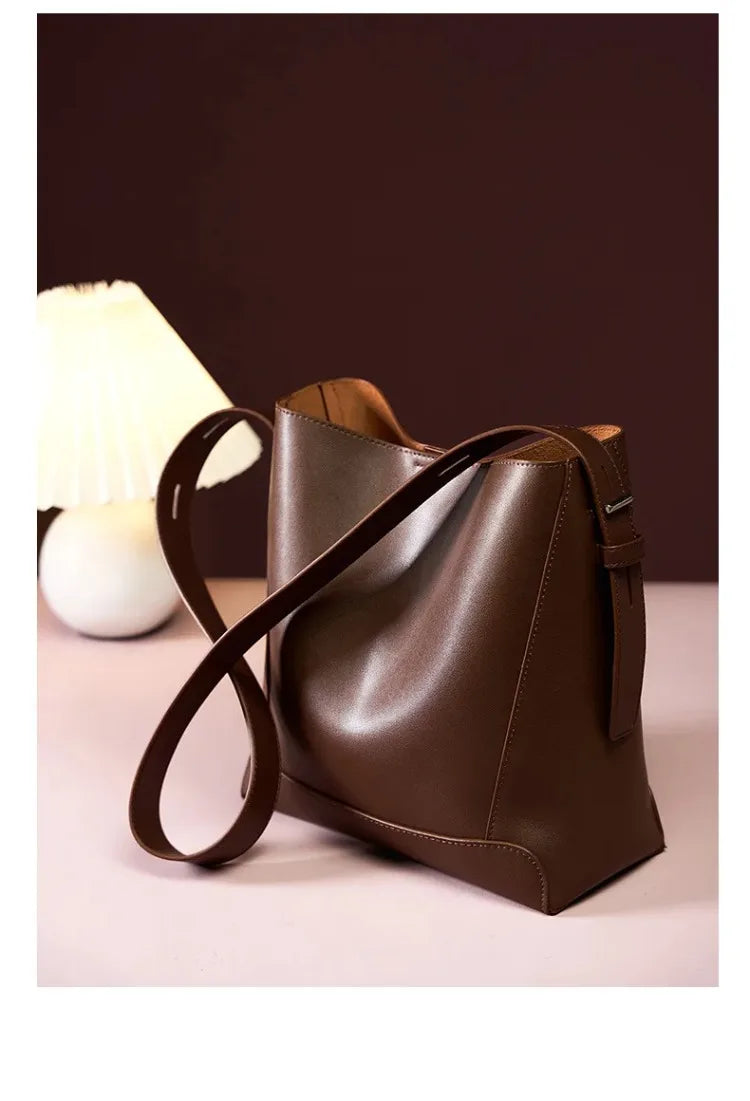 ELVIRA – BOLSO TIPO BOLSO SEAU DE LUJO EN PU PARA MUJER