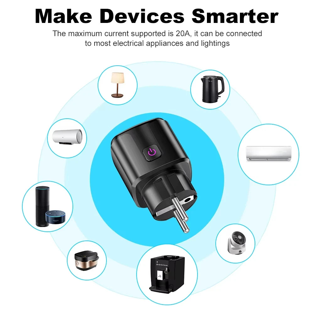 Smart Plug Tuya Smart Socket EU 20A