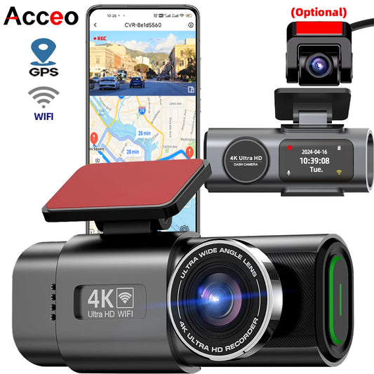 Dash Cam 4K UHD Recording Car Camera DVR Night Vision