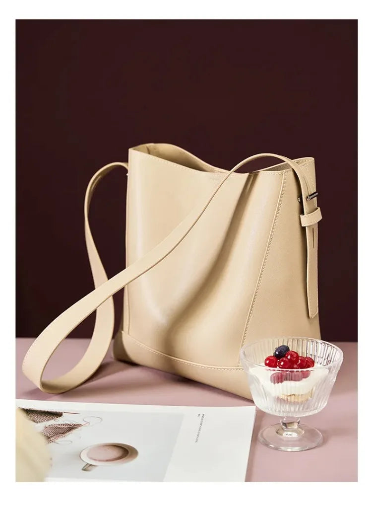 ELVIRA – BOLSO TIPO BOLSO SEAU DE LUJO EN PU PARA MUJER