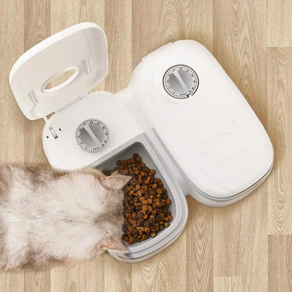 Pet Automatic Timing Feeder Detachable Auto Dog Dry Food Dispenser