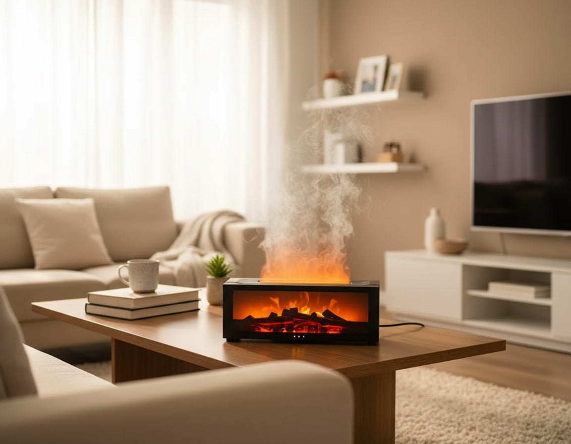 Difusor Aromático con Humidificador LED y Control Remoto