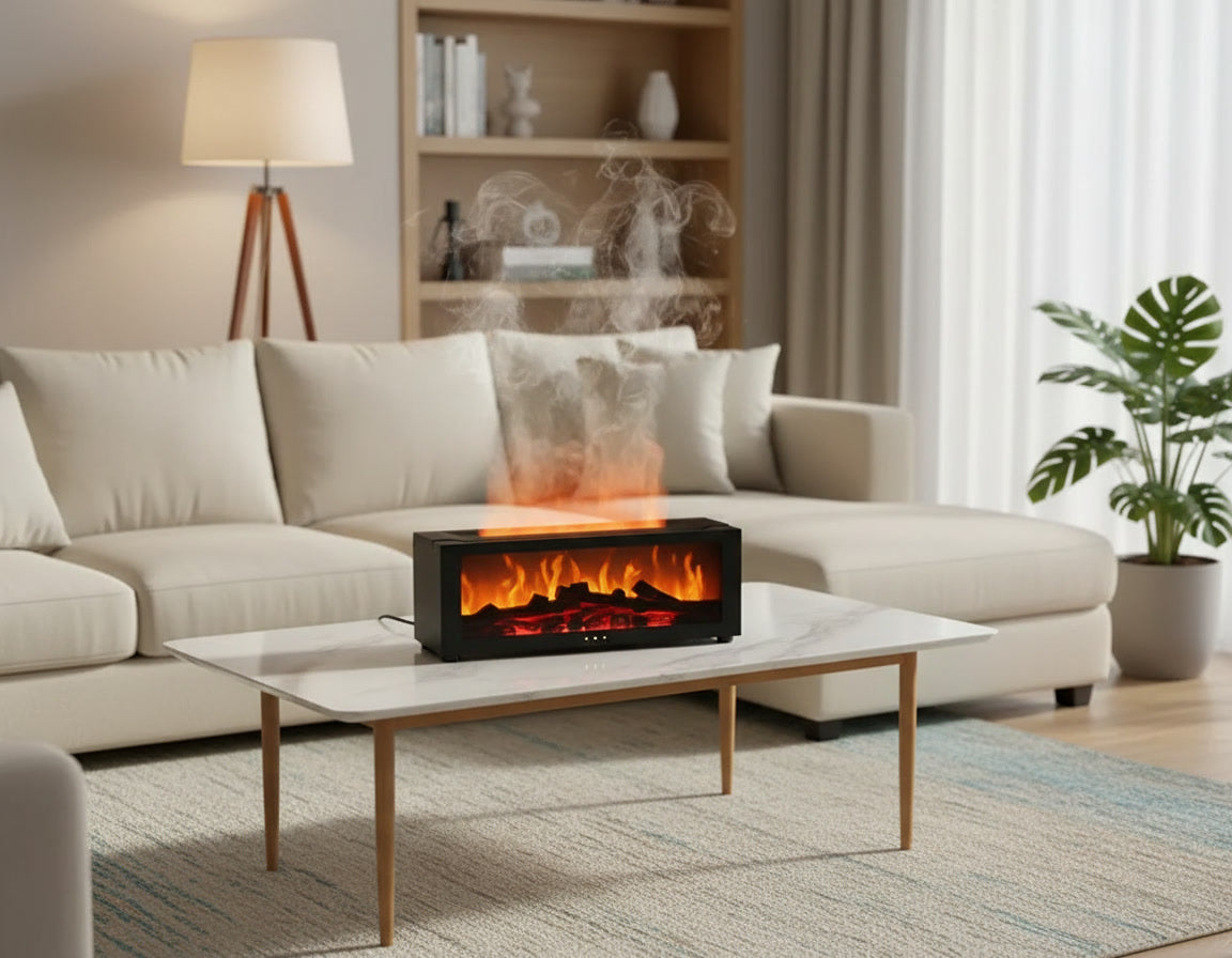 Difusor Aromático con Humidificador LED y Control Remoto