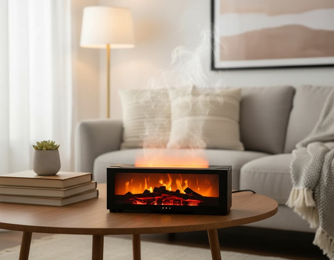 Difusor Aromático con Humidificador LED y Control Remoto