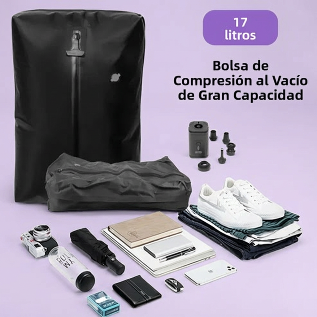 Mochila de Compresión al Vacío  para Viaje con Bomba